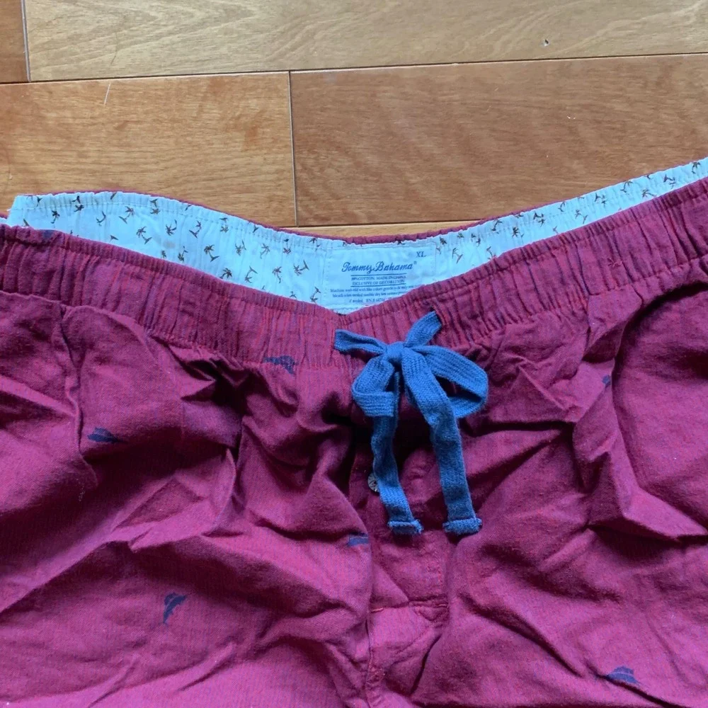 Tommy Bahama XL Pajama‎ Pants Marlin Print Cotton Lounge Drawstring Pockets